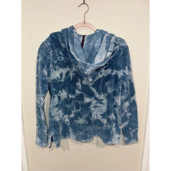 Faherty Tidepool Indigo Poncho Blue Tie Dye XS - Picture 4 of 4